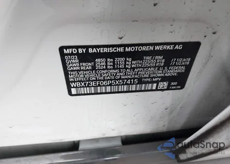 2023 BMW X1 xDrive28I from USA, damaged, VIN WBX73EF06P5X57415